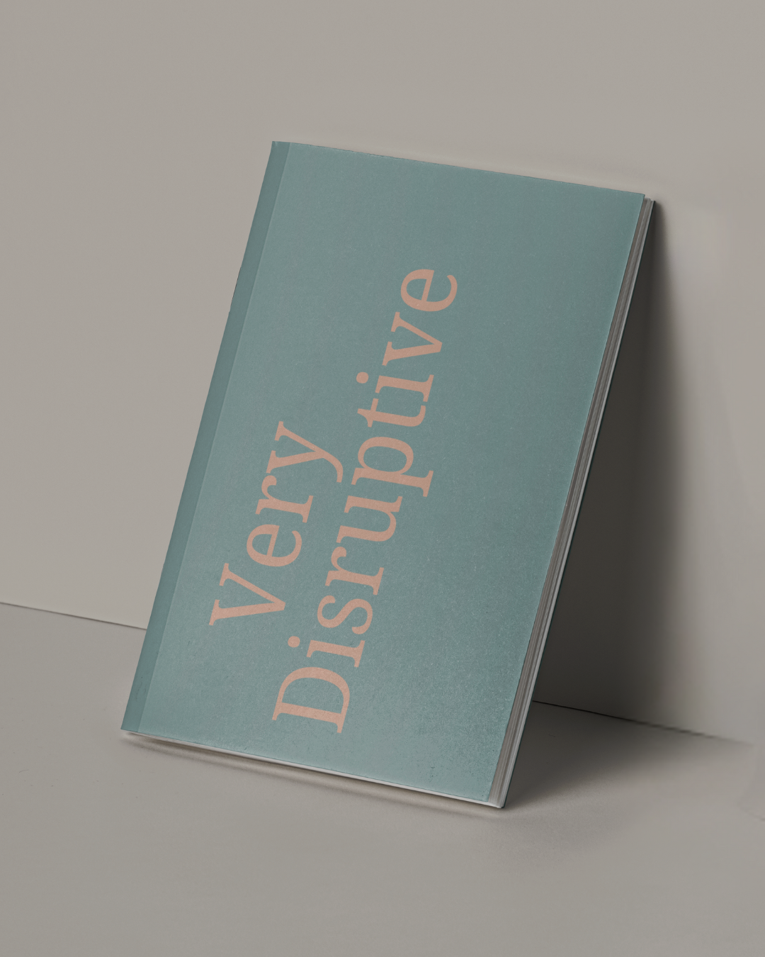 Very Disruptive A5 Soft Cover Notebook | Blue & Beige