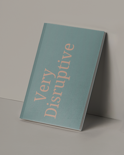 Very Disruptive A5 Soft Cover Notebook | Blue & Beige