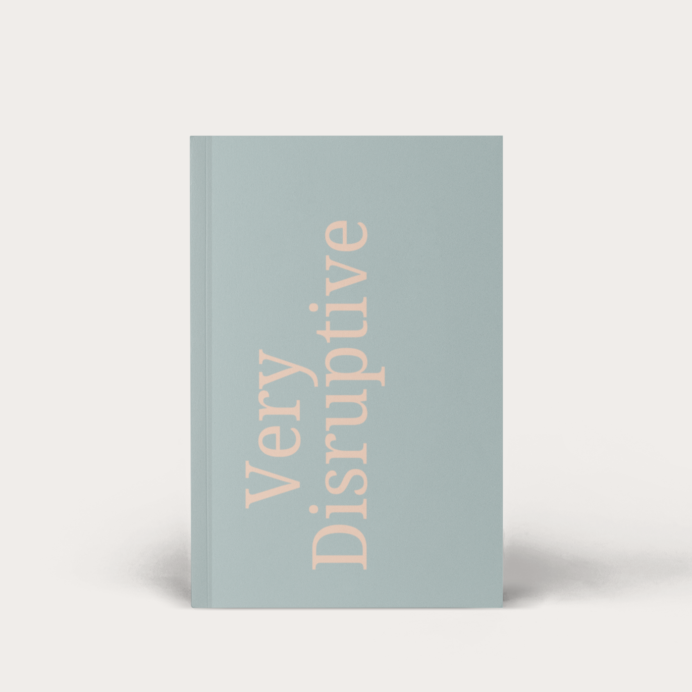 Very Disruptive A5 Soft Cover Notebook | Blue & Beige